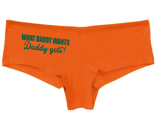 What Daddy Wants Daddy Gets - Orange Boy Short