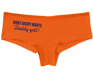 What Daddy Wants Daddy Gets - Orange Boy Short