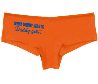 What Daddy Wants Daddy Gets - Orange Boy Short