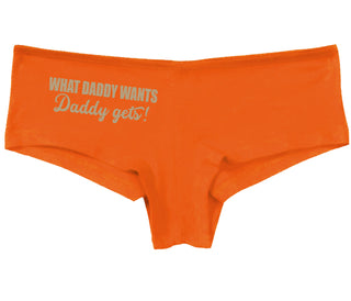What Daddy Wants Daddy Gets - Orange Boy Short