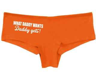 What Daddy Wants Daddy Gets - Orange Boy Short