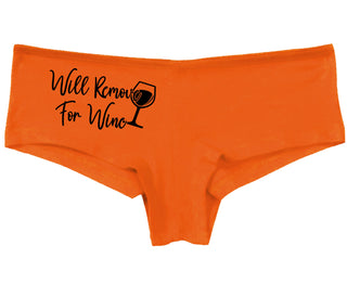 Will Remove For Wine - Orange Boy Short