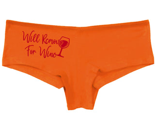 Will Remove For Wine - Orange Boy Short