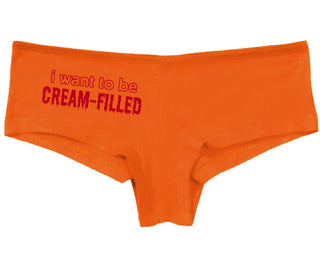 I Want To Be Cream Filled - Orange Boy Short