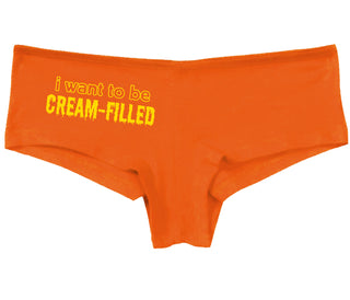 I Want To Be Cream Filled - Orange Boy Short