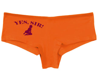 Yes Sir - Submissive Woman - Orange Boy Short