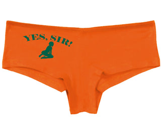 Yes Sir - Submissive Woman - Orange Boy Short