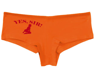 Yes Sir - Submissive Woman - Orange Boy Short
