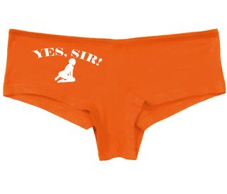 Yes Sir - Submissive Woman - Orange Boy Short