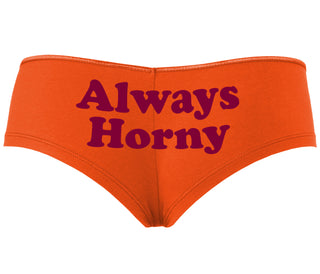Always Horny - Orange Boyshort