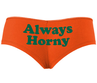 Always Horny - Orange Boyshort
