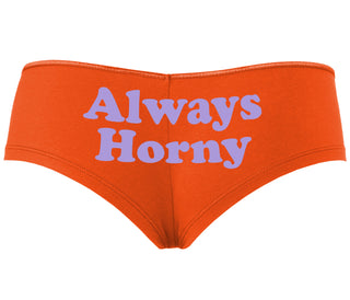 Always Horny - Orange Boyshort