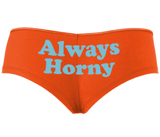 Always Horny - Orange Boyshort