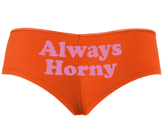 Always Horny - Orange Boyshort
