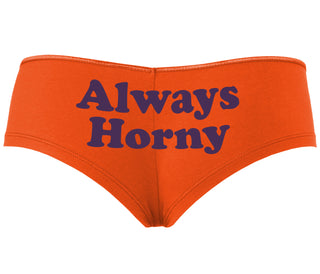 Always Horny - Orange Boyshort