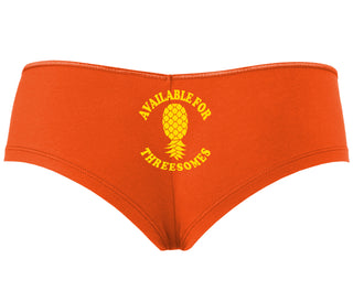 Available for Threesomes - Swinger Pineapple - Orange Boy Short