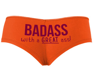 BadAss With a Great Ass - Orange Boyshort