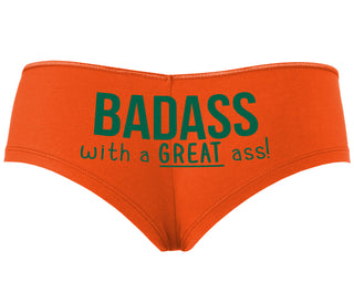 BadAss With a Great Ass - Orange Boyshort