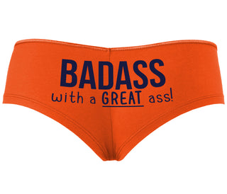BadAss With a Great Ass - Orange Boyshort