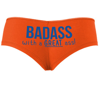 BadAss With a Great Ass - Orange Boyshort