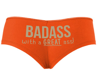 BadAss With a Great Ass - Orange Boyshort