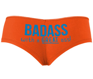 BadAss With a Great Ass - Orange Boyshort