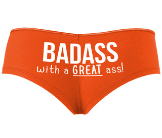 BadAss With a Great Ass - Orange Boyshort