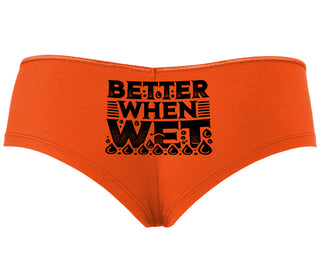 Better When Wet - Orange Boyshort