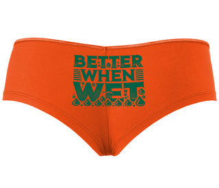 Better When Wet - Orange Boyshort