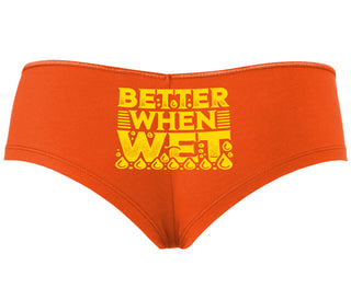Better When Wet - Orange Boyshort