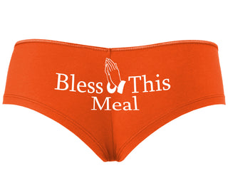 Bless This Meal - Orange Boyshort
