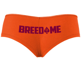Breed Me - Queen of Spades - Orange Boyshort