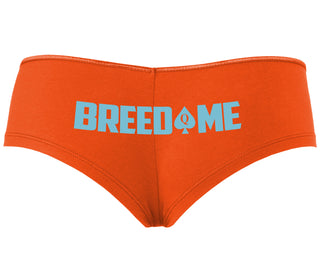 Breed Me - Queen of Spades - Orange Boyshort
