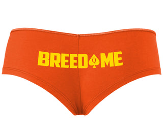 Breed Me - Queen of Spades - Orange Boyshort