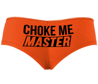 Choke Me Master - Orange Boyshort