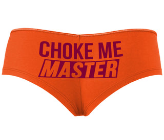 Choke Me Master - Orange Boyshort