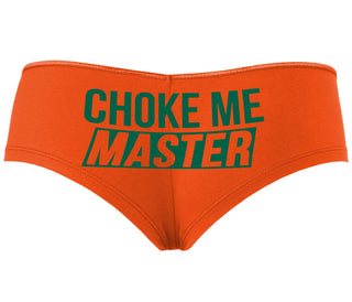 Choke Me Master - Orange Boyshort