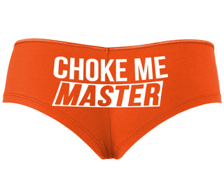 Choke Me Master - Orange Boyshort