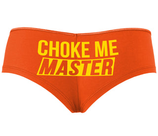 Choke Me Master - Orange Boyshort