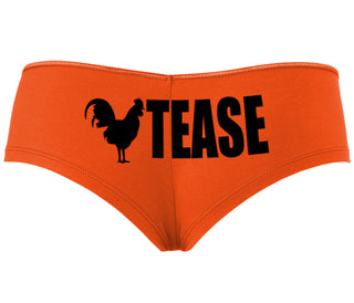 Cock Tease - Rooster - Orange Boyshort
