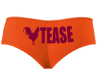 Cock Tease - Rooster - Orange Boyshort