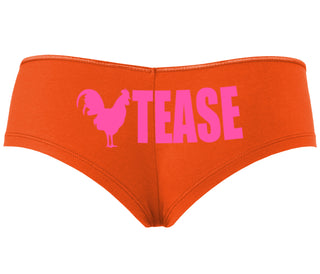 Cock Tease - Rooster - Orange Boyshort