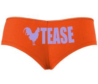 Cock Tease - Rooster - Orange Boyshort
