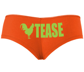 Cock Tease - Rooster - Orange Boyshort