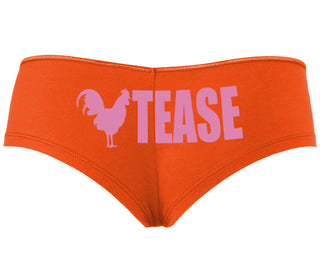 Cock Tease - Rooster - Orange Boyshort
