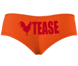 Cock Tease - Rooster - Orange Boyshort