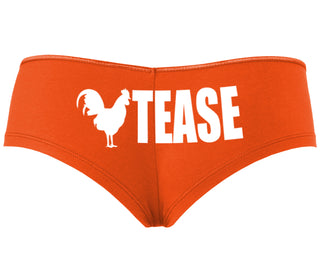 Cock Tease - Rooster - Orange Boyshort