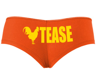 Cock Tease - Rooster - Orange Boyshort
