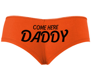 Come Here Daddy - Orange Boyshort