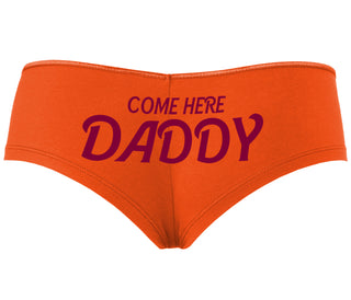 Come Here Daddy - Orange Boyshort